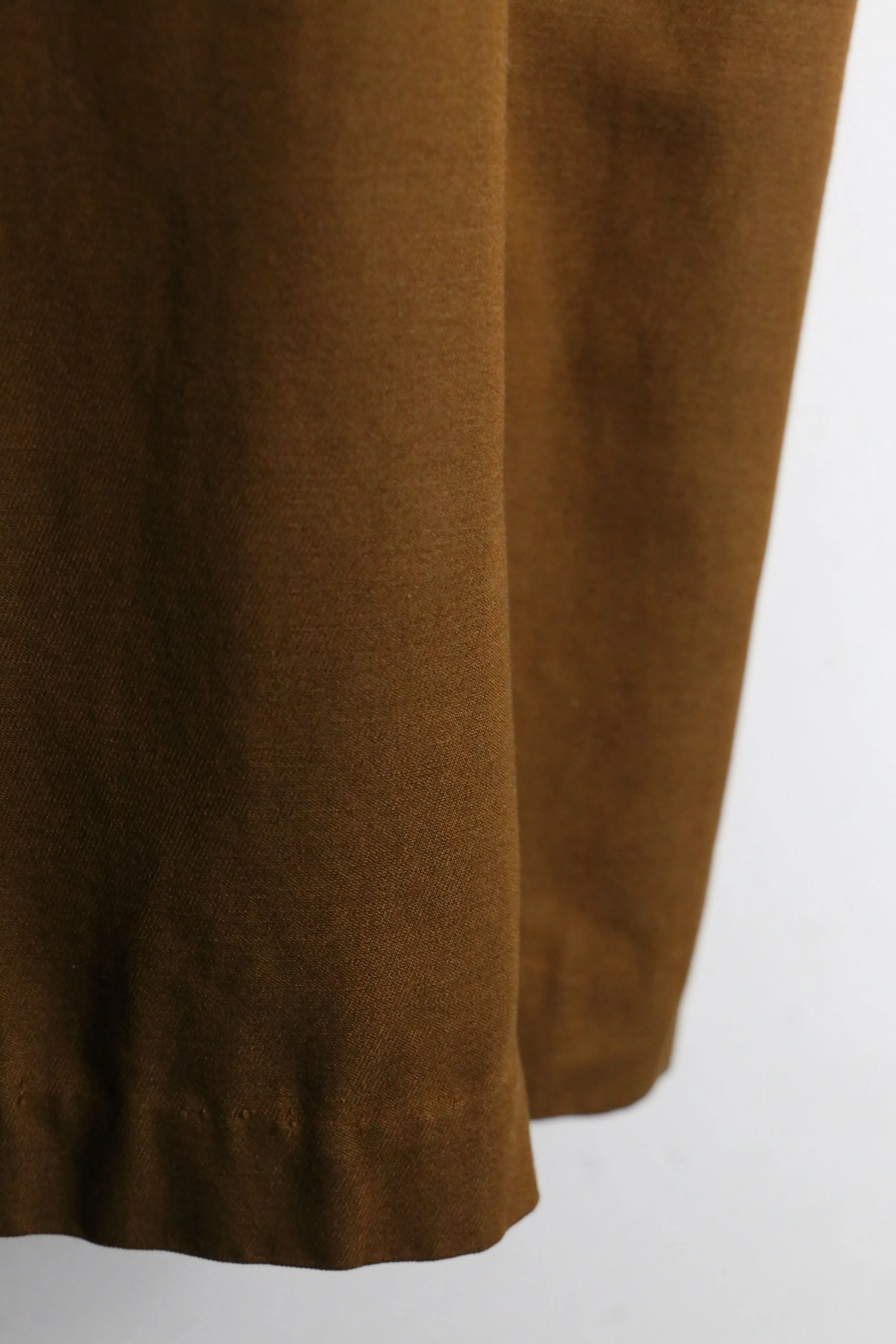 1980-90s rayon cotton gabardine balmacaan coat