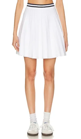 525 Larissa Pleated Tennis Skirt in White