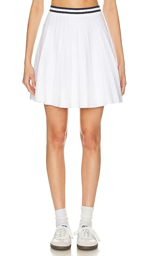 525 Larissa Pleated Tennis Skirt in White