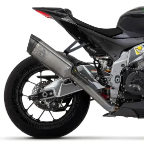 71002PT  Arrow Aprilia RSV 4 1100 Factory 19-20 St.Steel Link Pipe Titanium Pista Silencer With Carbon End Cap And Db Killer