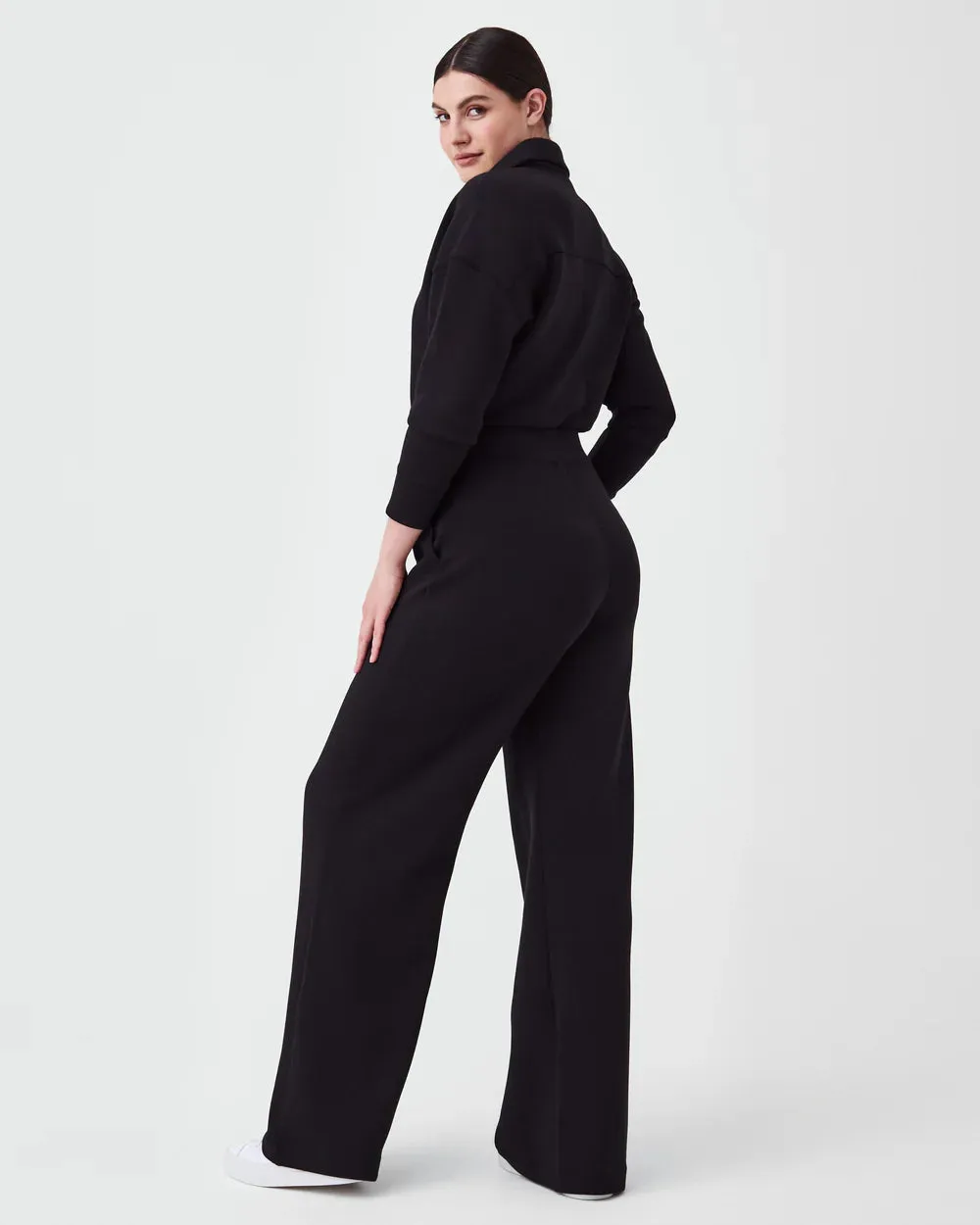 Air Essentials Long Sleeve Wide Leg Jumpsuit