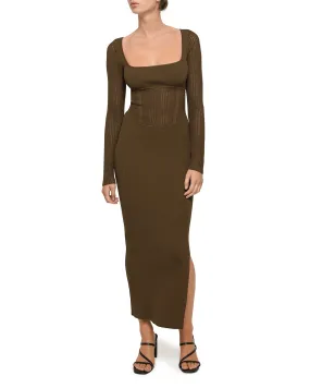 Analia Knit Corset Dress