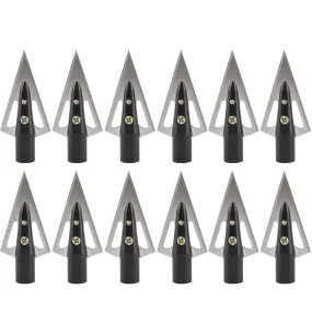 🎯Archery 2 Blade Arrowheads 100 Grain Glue on Points 3D Hunting Practice for Compound Recurve Bow