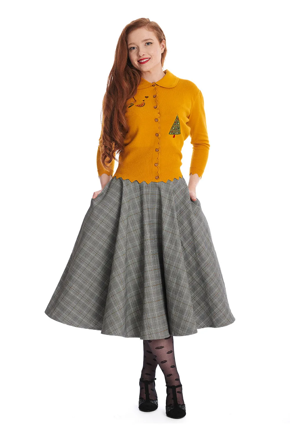 Back to Business 1950s Full Swing Skirt