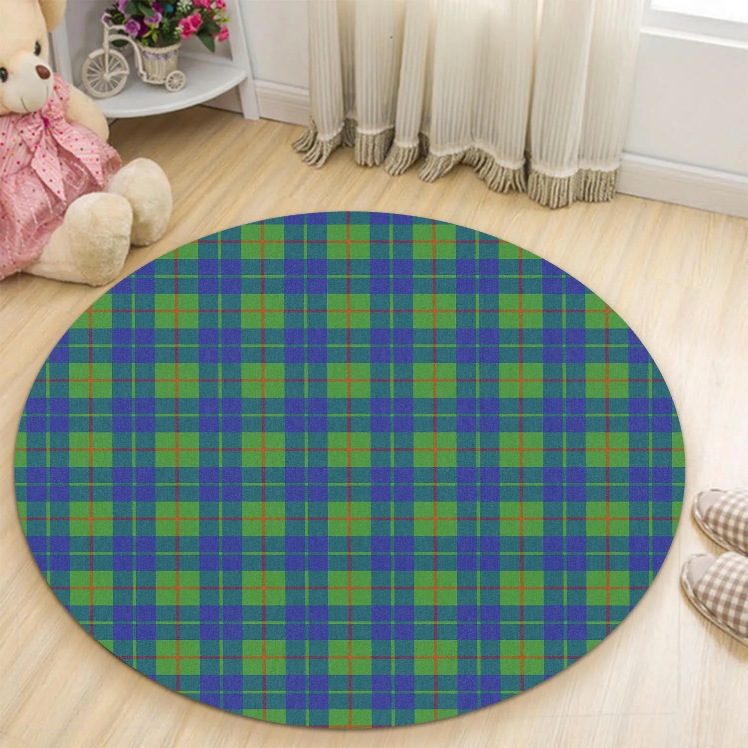 Barclay Hunting Ancient Tartan Round Rug