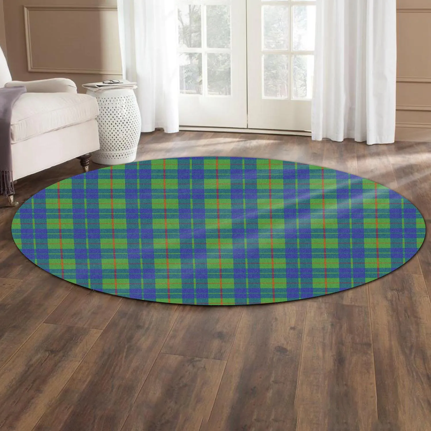 Barclay Hunting Ancient Tartan Round Rug