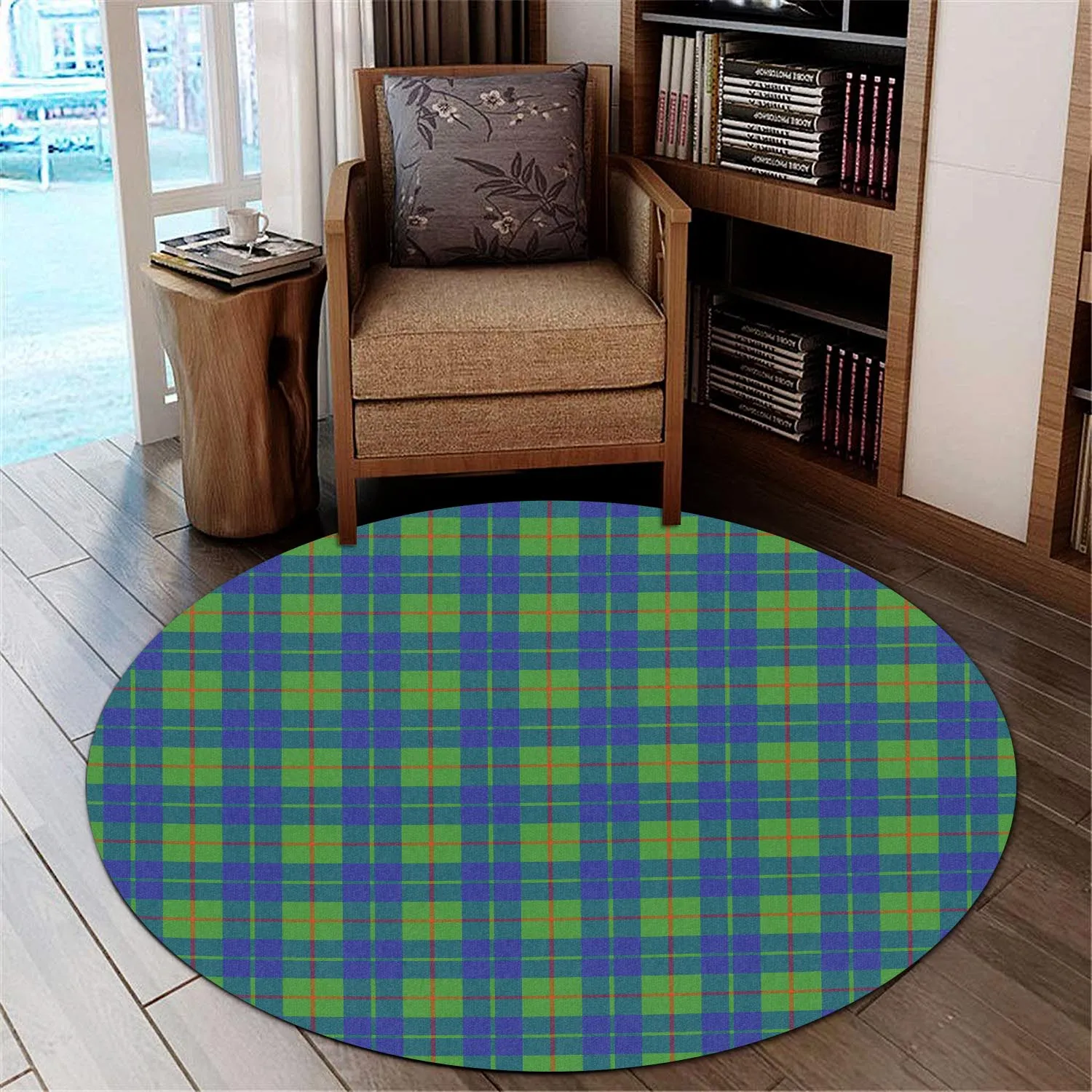 Barclay Hunting Ancient Tartan Round Rug