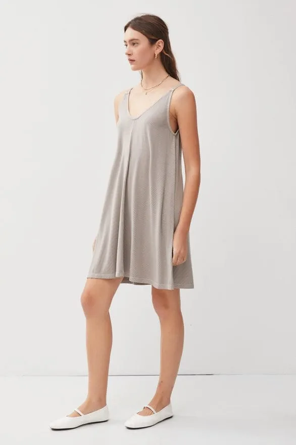 Be Cool Ribbed V-Neck Knit Dress