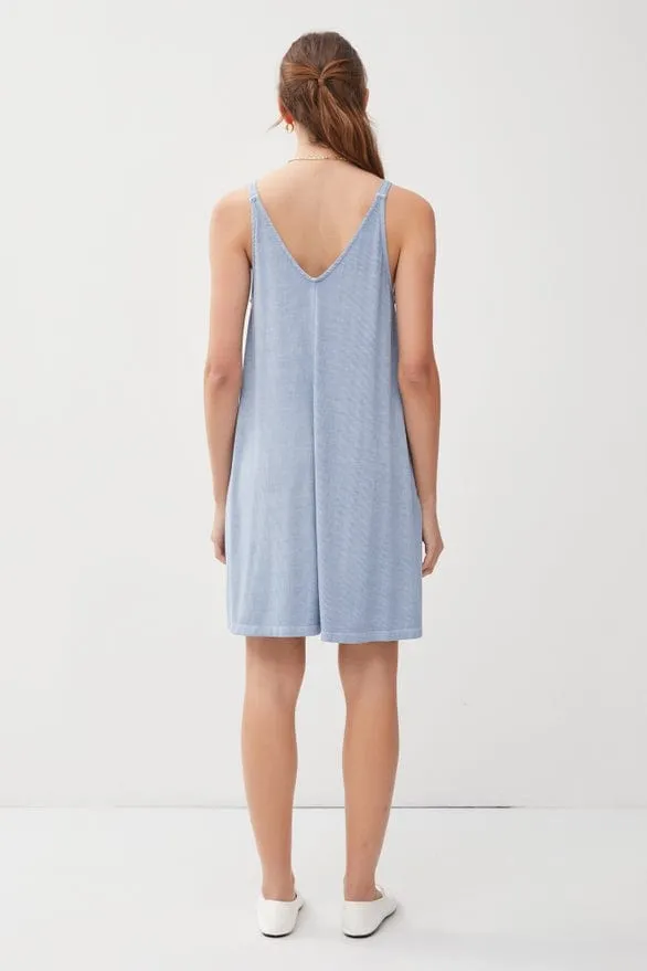 Be Cool Ribbed V-Neck Knit Dress