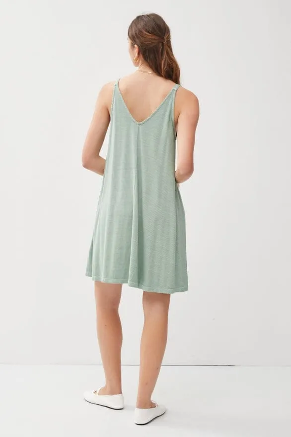 Be Cool Ribbed V-Neck Knit Dress