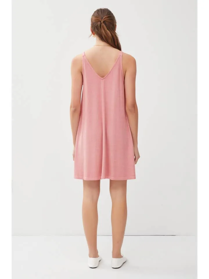 Be Cool Ribbed V-Neck Knit Dress