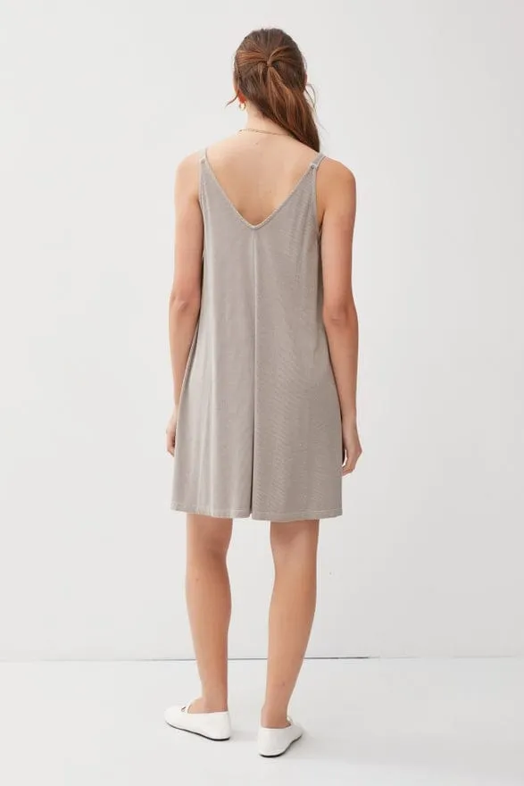 Be Cool Ribbed V-Neck Knit Dress