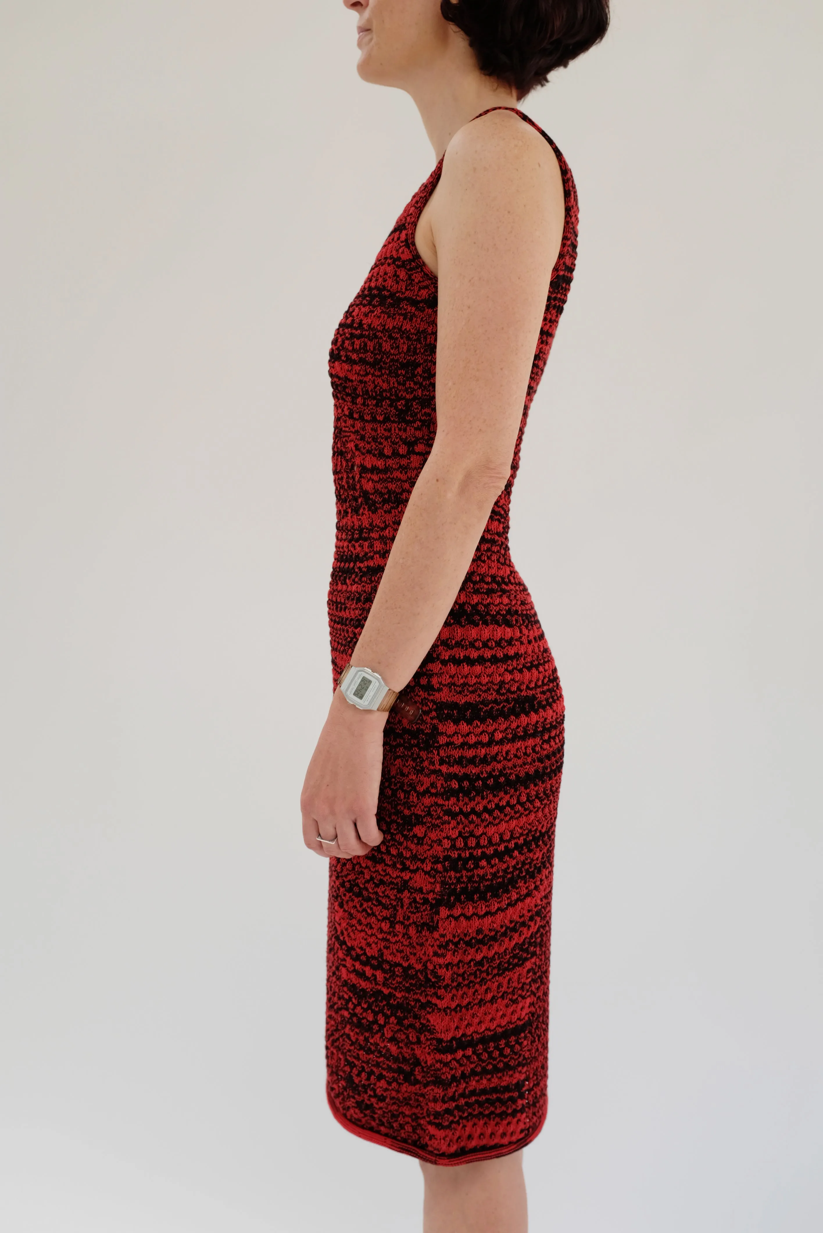 Beklina Haptic Tank Dress Roja