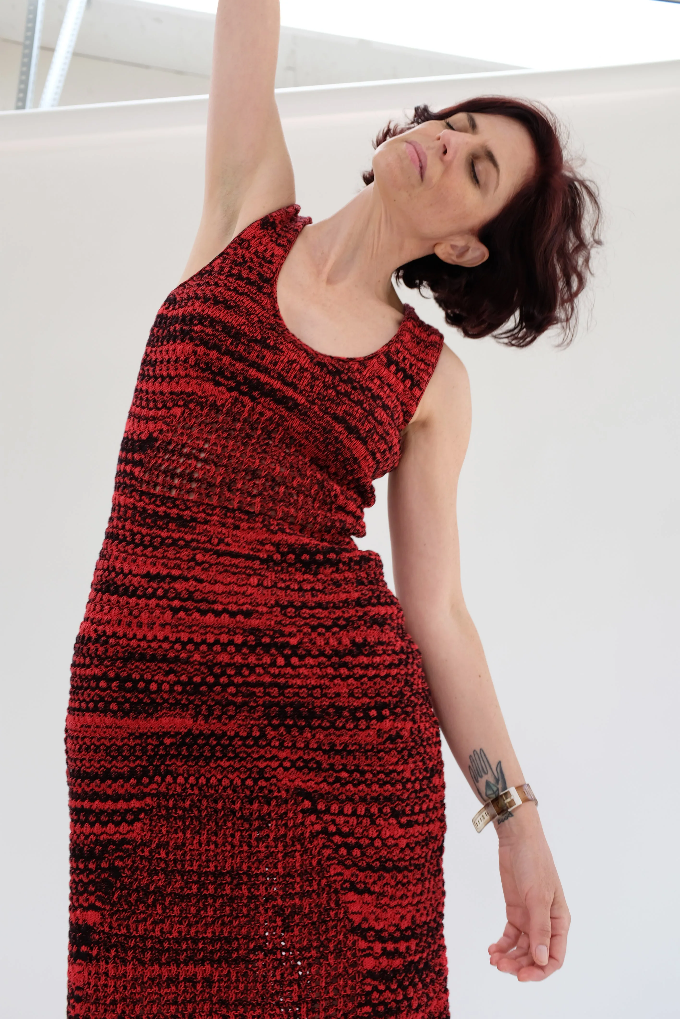 Beklina Haptic Tank Dress Roja