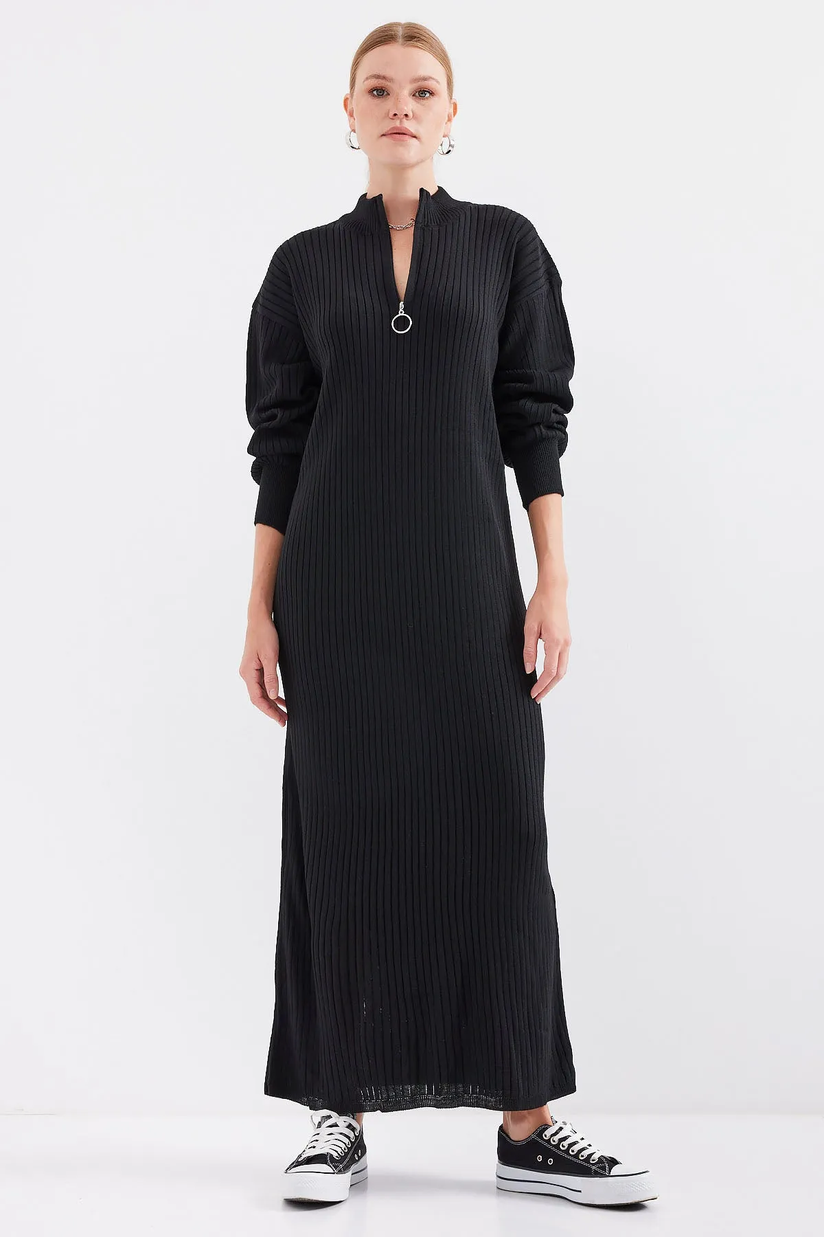 BGD Women Knit Dress - Black - Avondale