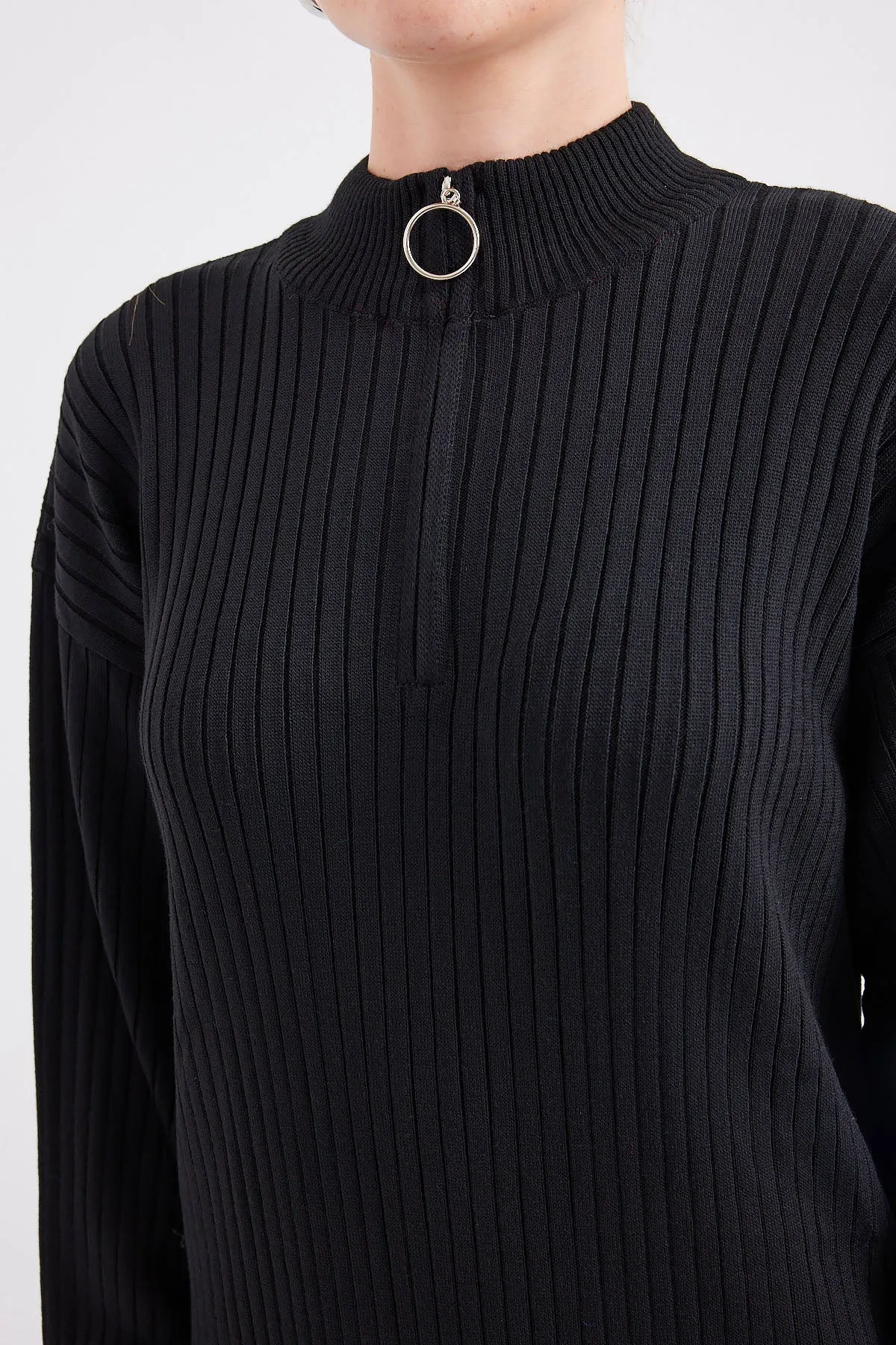 BGD Women Knit Dress - Black - Avondale