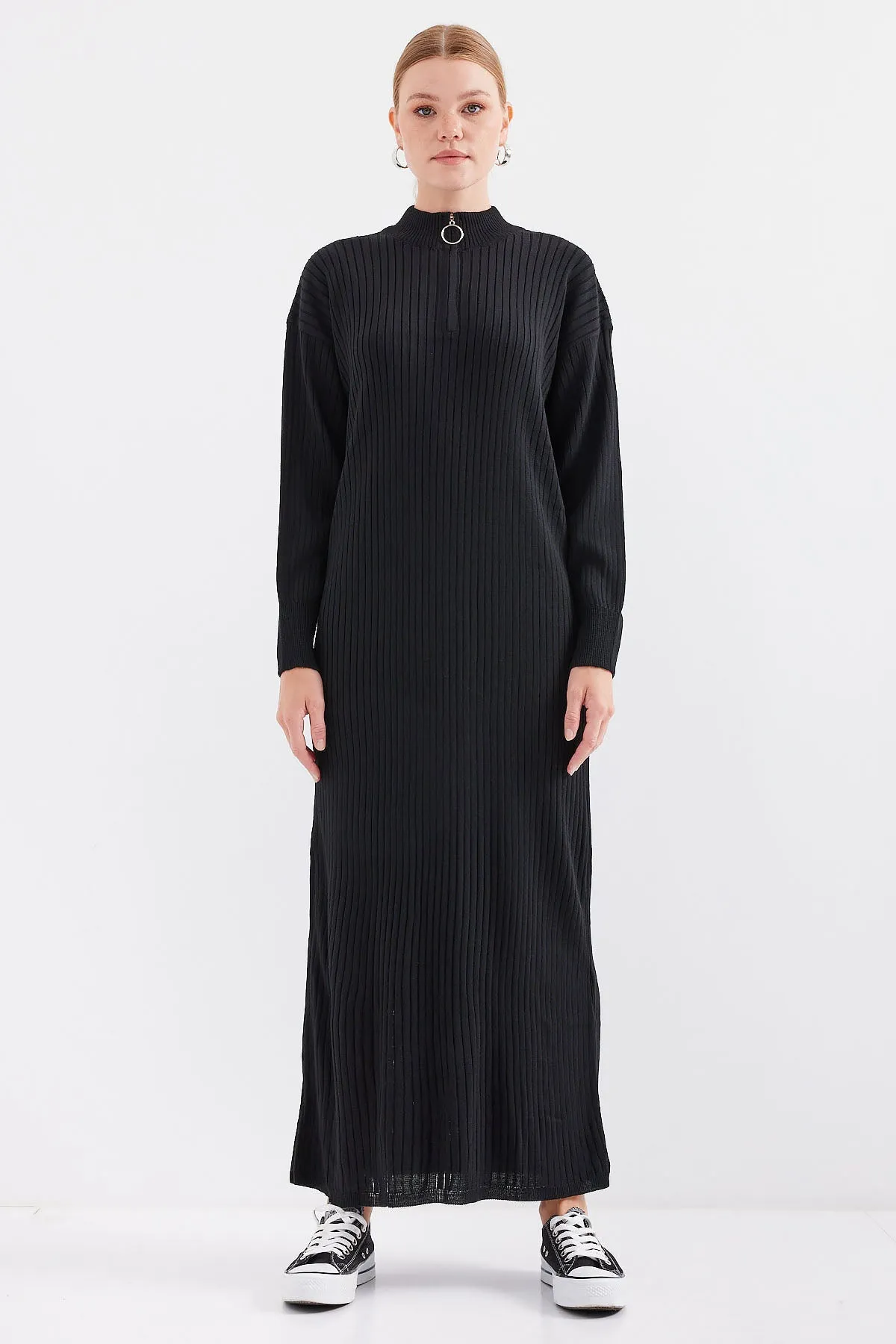 BGD Women Knit Dress - Black - Avondale