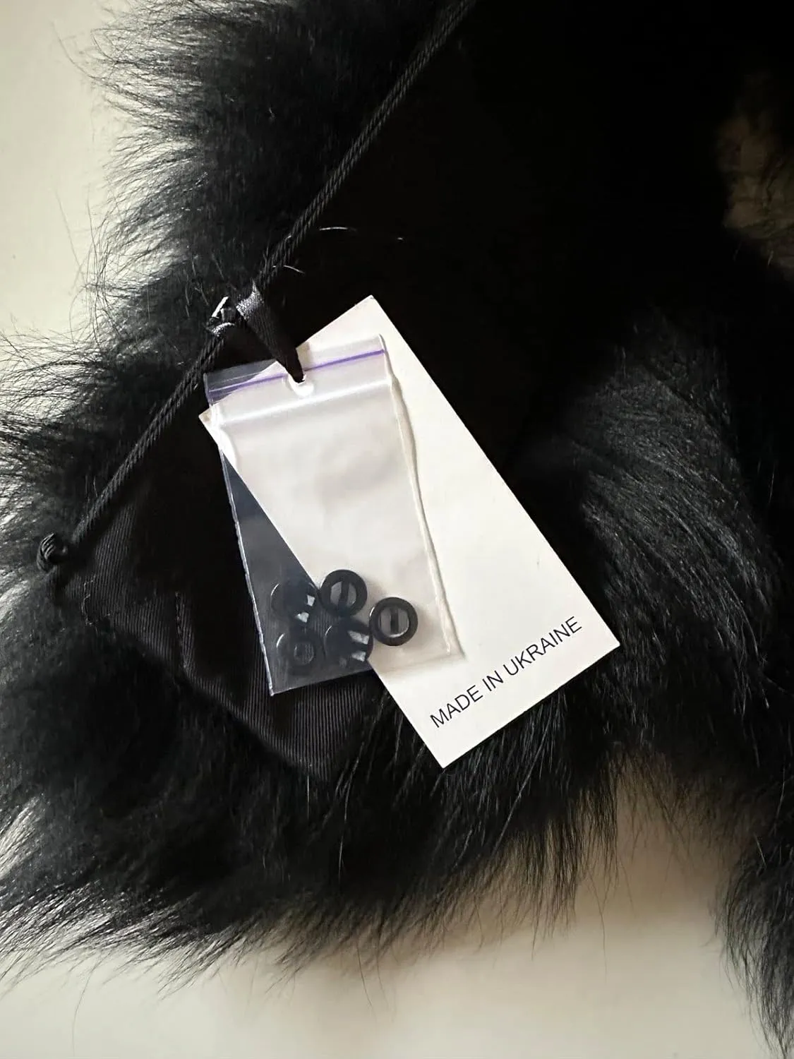 Black Big Large Collar Fur fox for winter coat parka hood for men and women