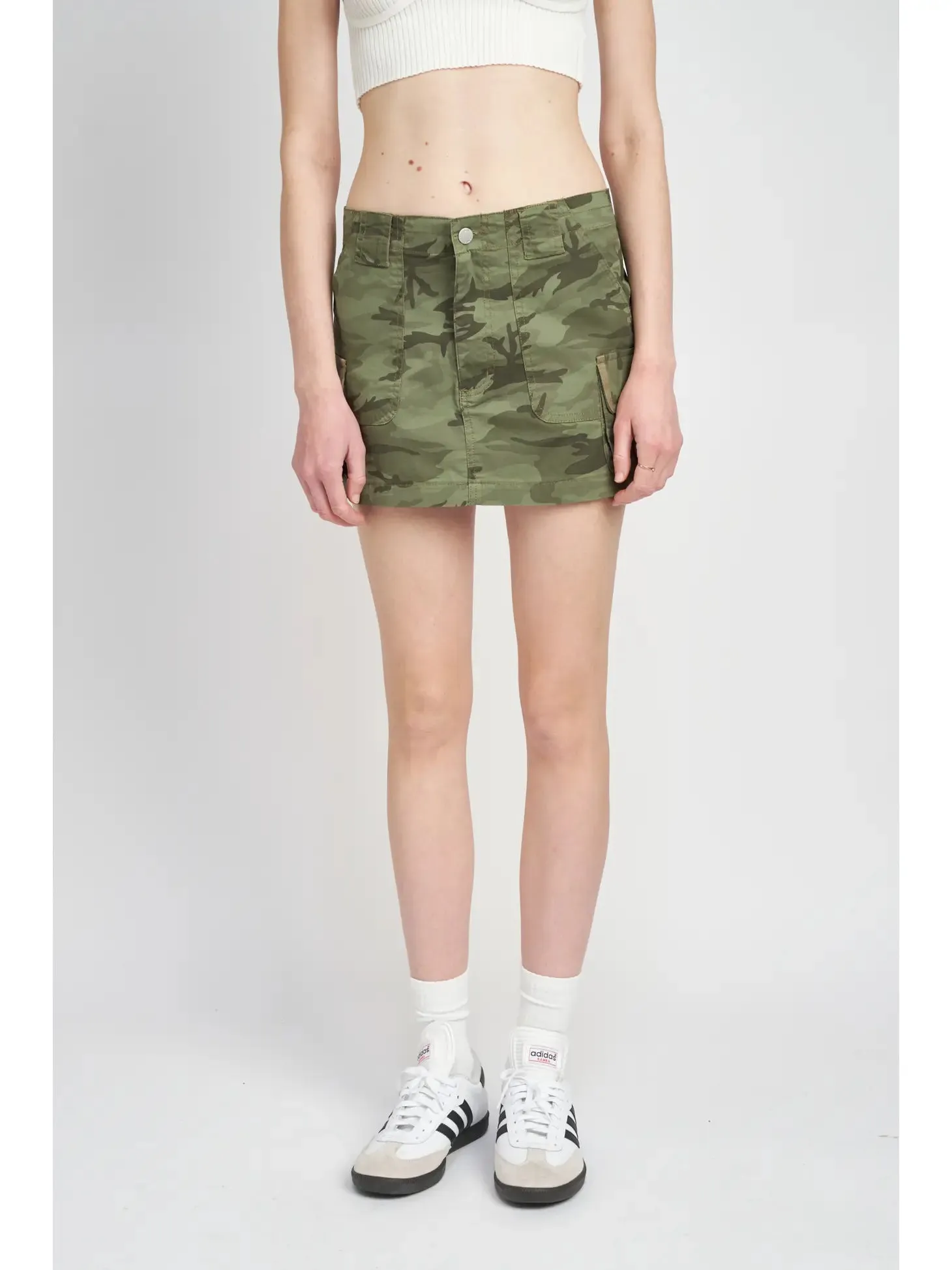 Camouflage Cargo Mini Skirt