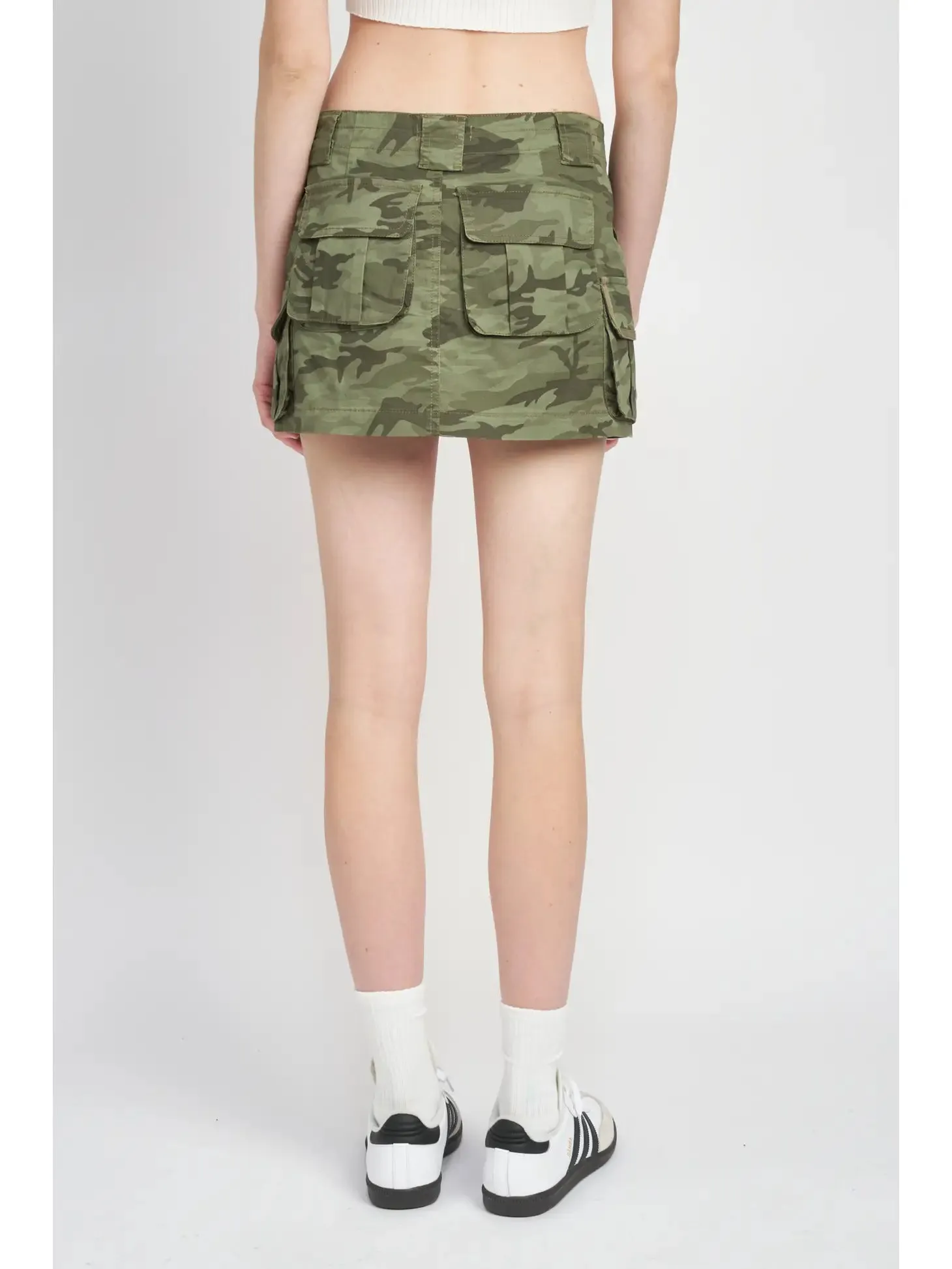 Camouflage Cargo Mini Skirt