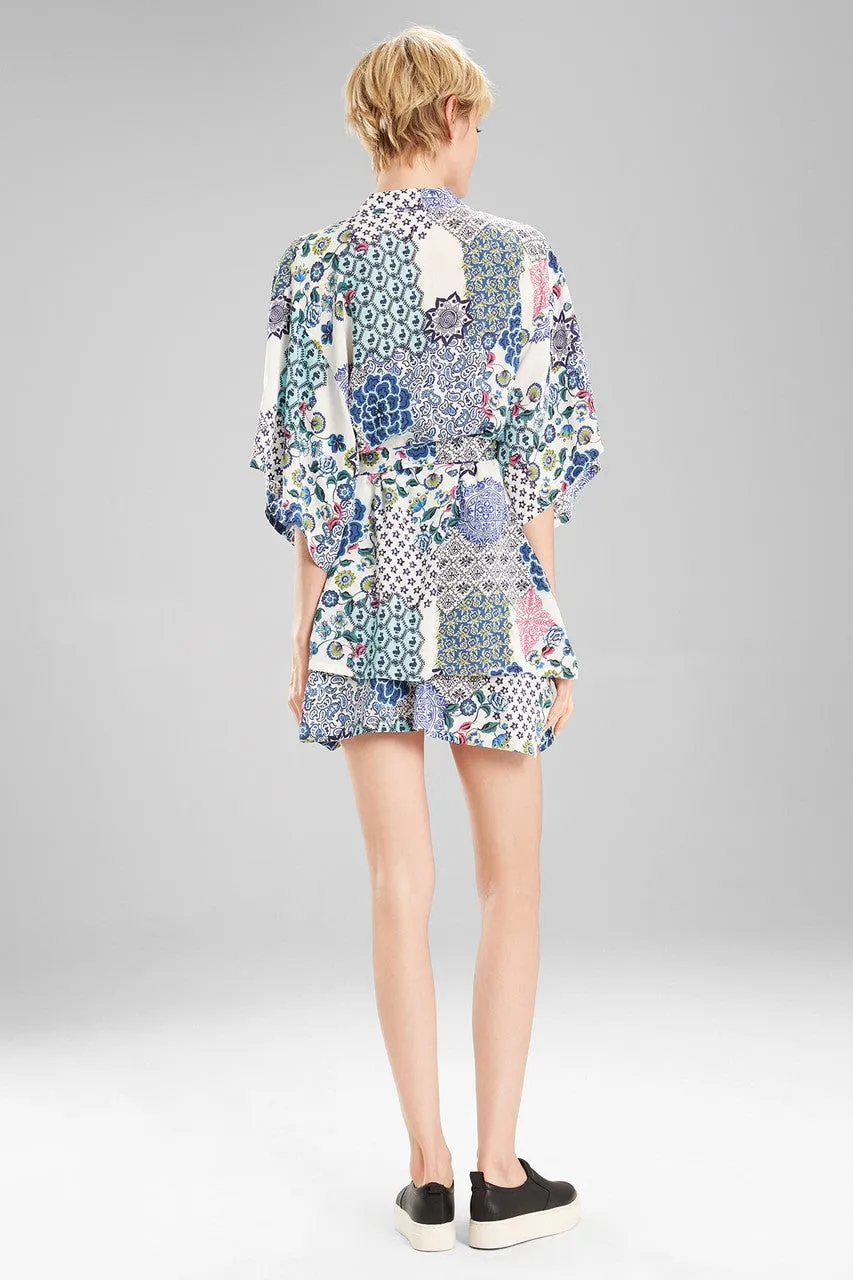Challis Happi Coat Blue Multi