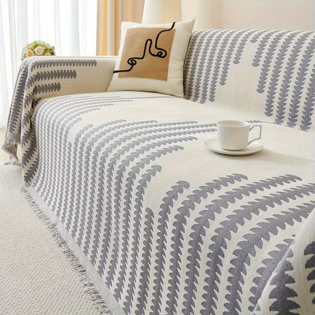 Chenille Fabric Sofa Cover - Soft, Non-Slip, Universal Protector