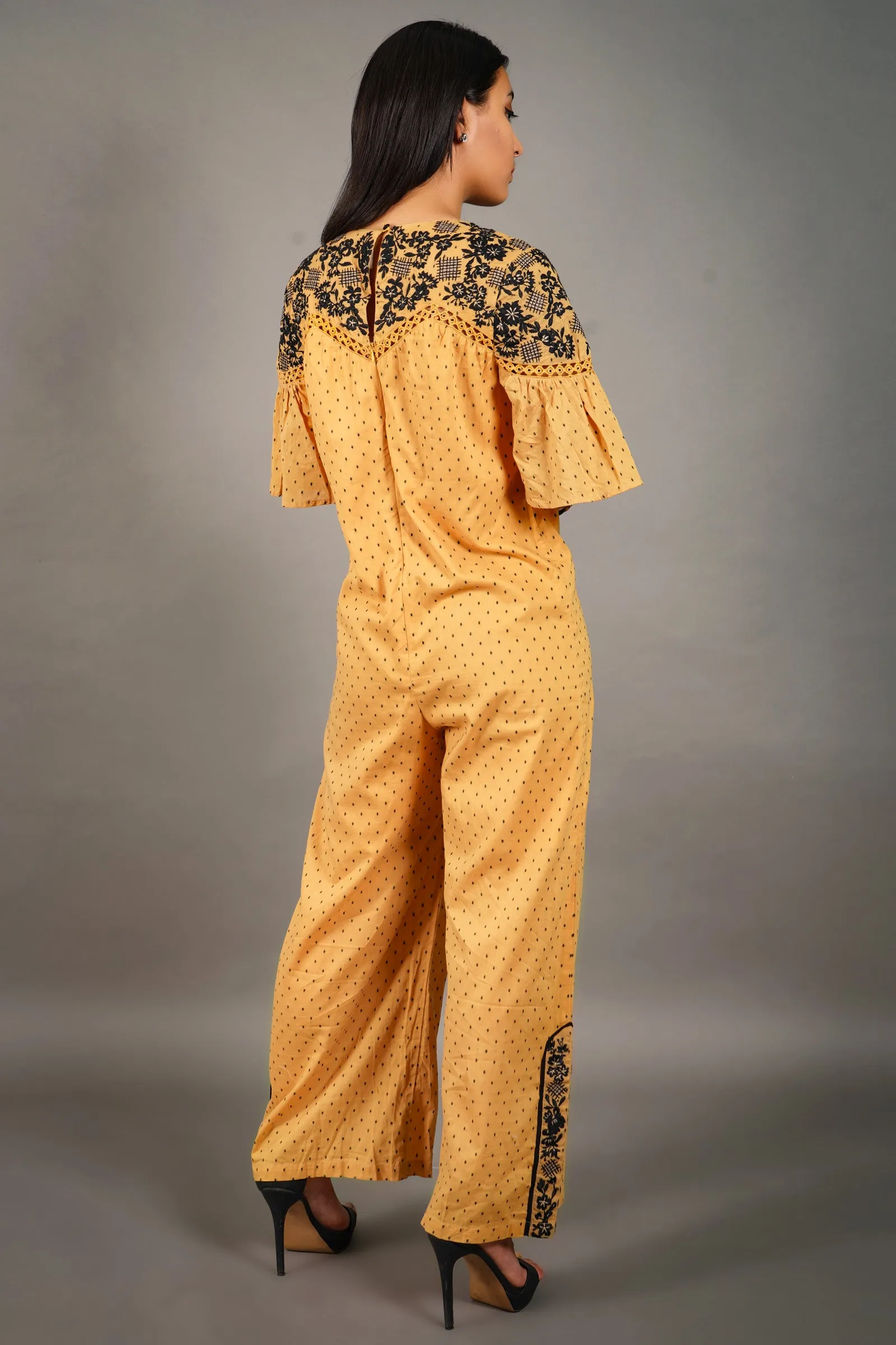 Chevron Embroidered Jumpsuit