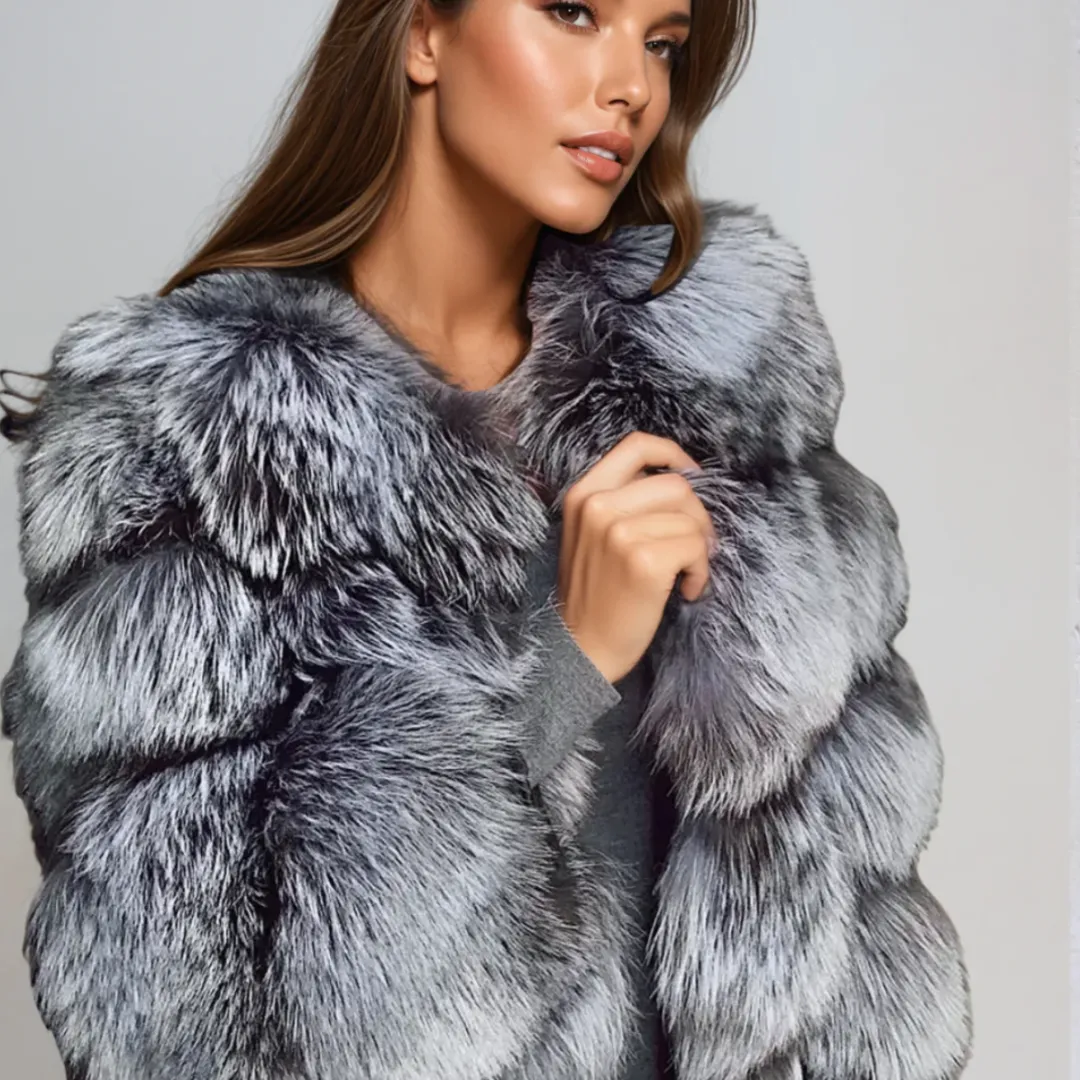 DACY | Stylish faux fur coat