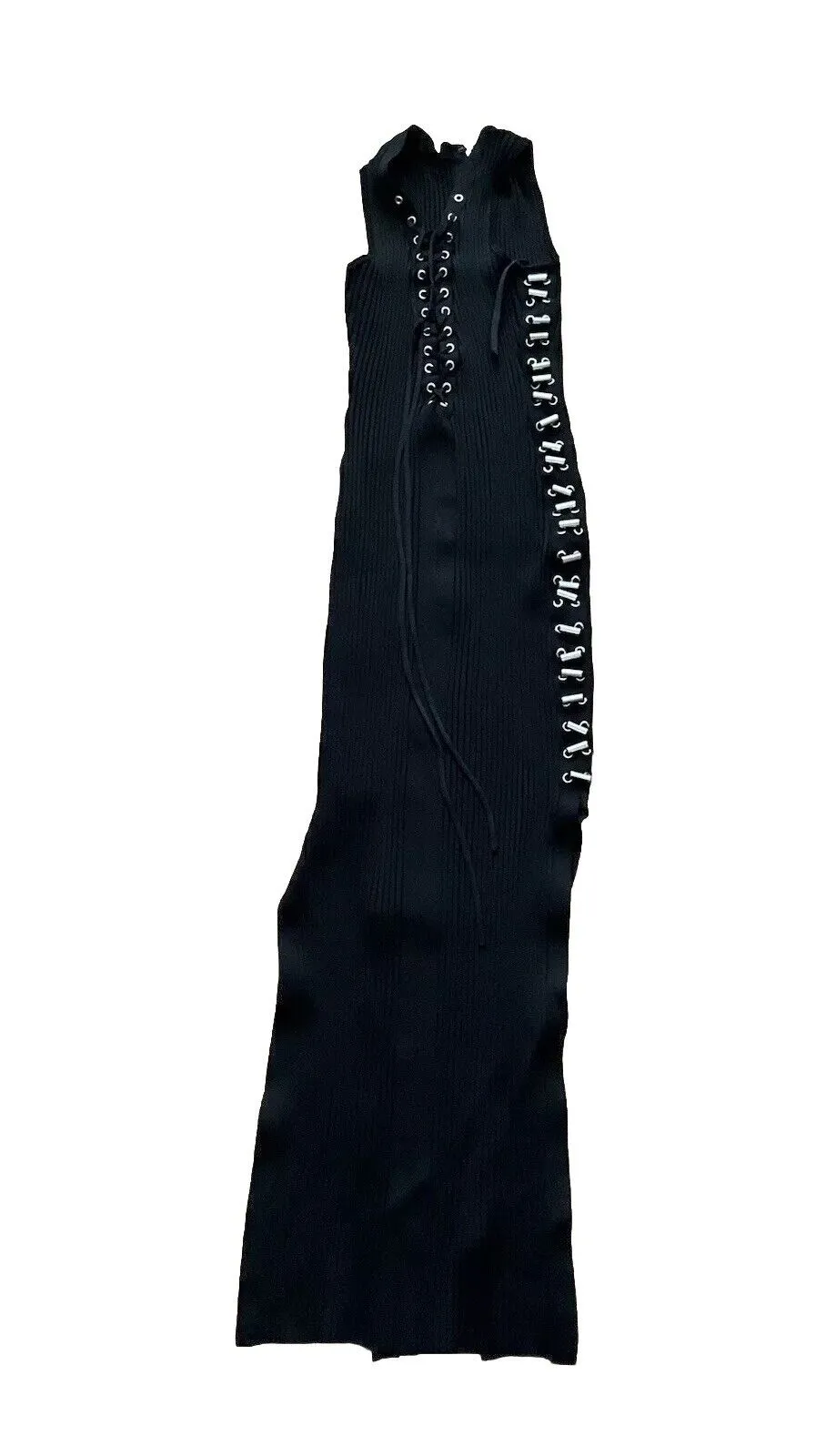 David Koma Knit Lace Up Metal Tube Sides Knit Dress Size S Small ladies