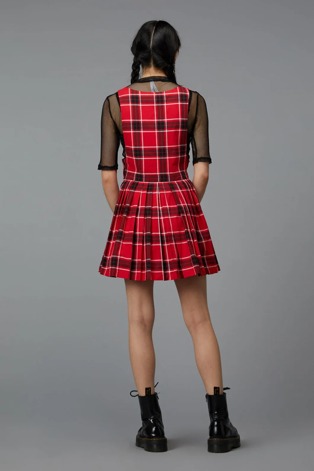 Demonic Tartan Pinafore