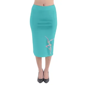 DMB Firedancer Midi Pencil Skirt