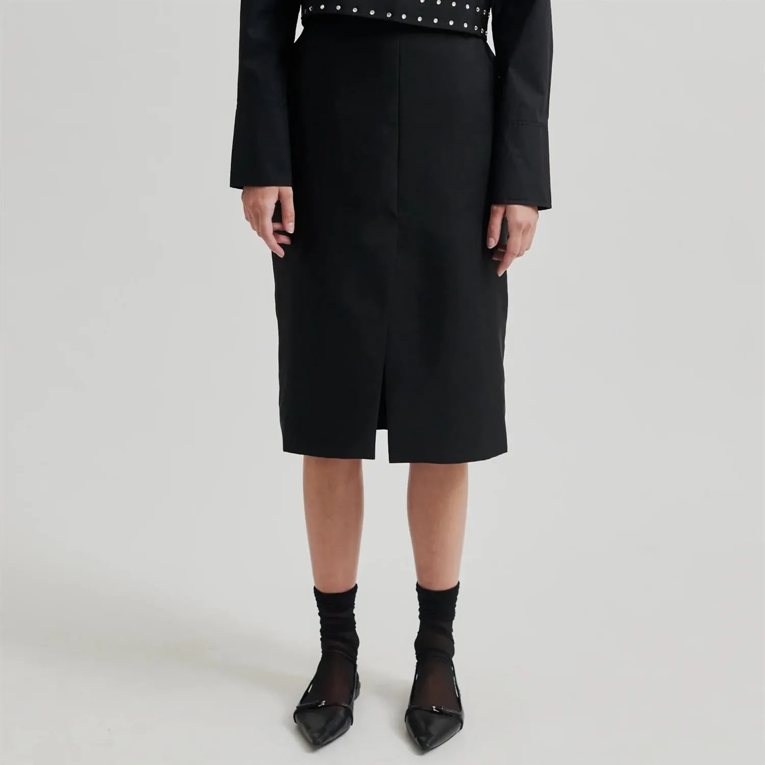 Elegance Pencil Skirt - Black