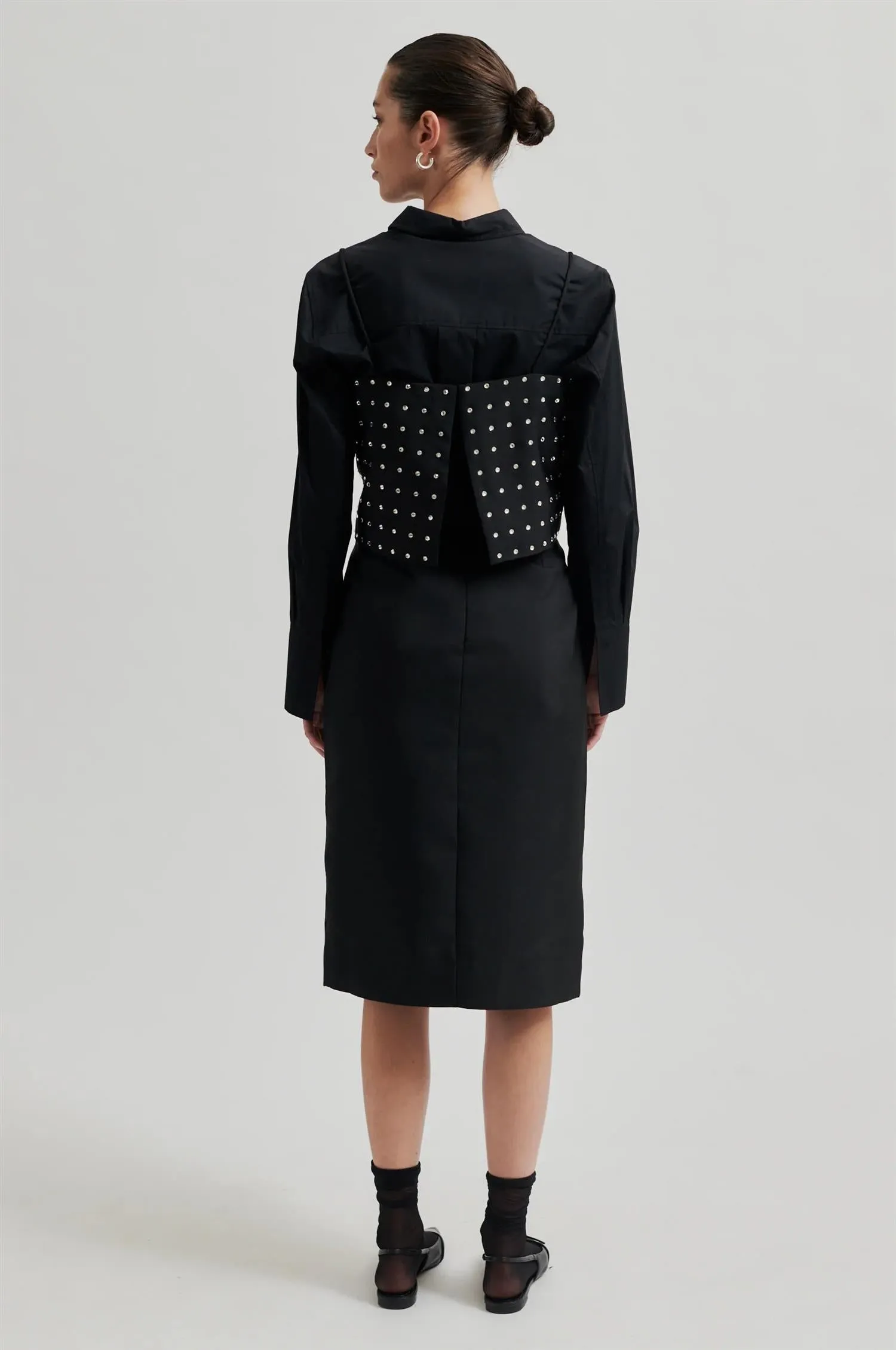 Elegance Pencil Skirt - Black