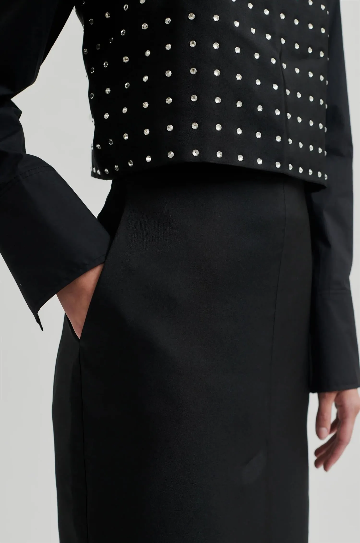 Elegance Pencil Skirt - Black