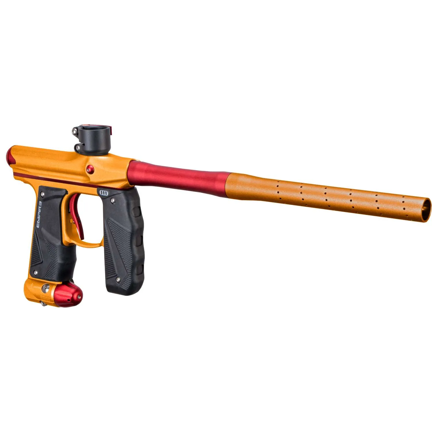 Empire Mini GS Paintball Gun w/ 2 Piece Barrel - Dust Orange / Dust Red