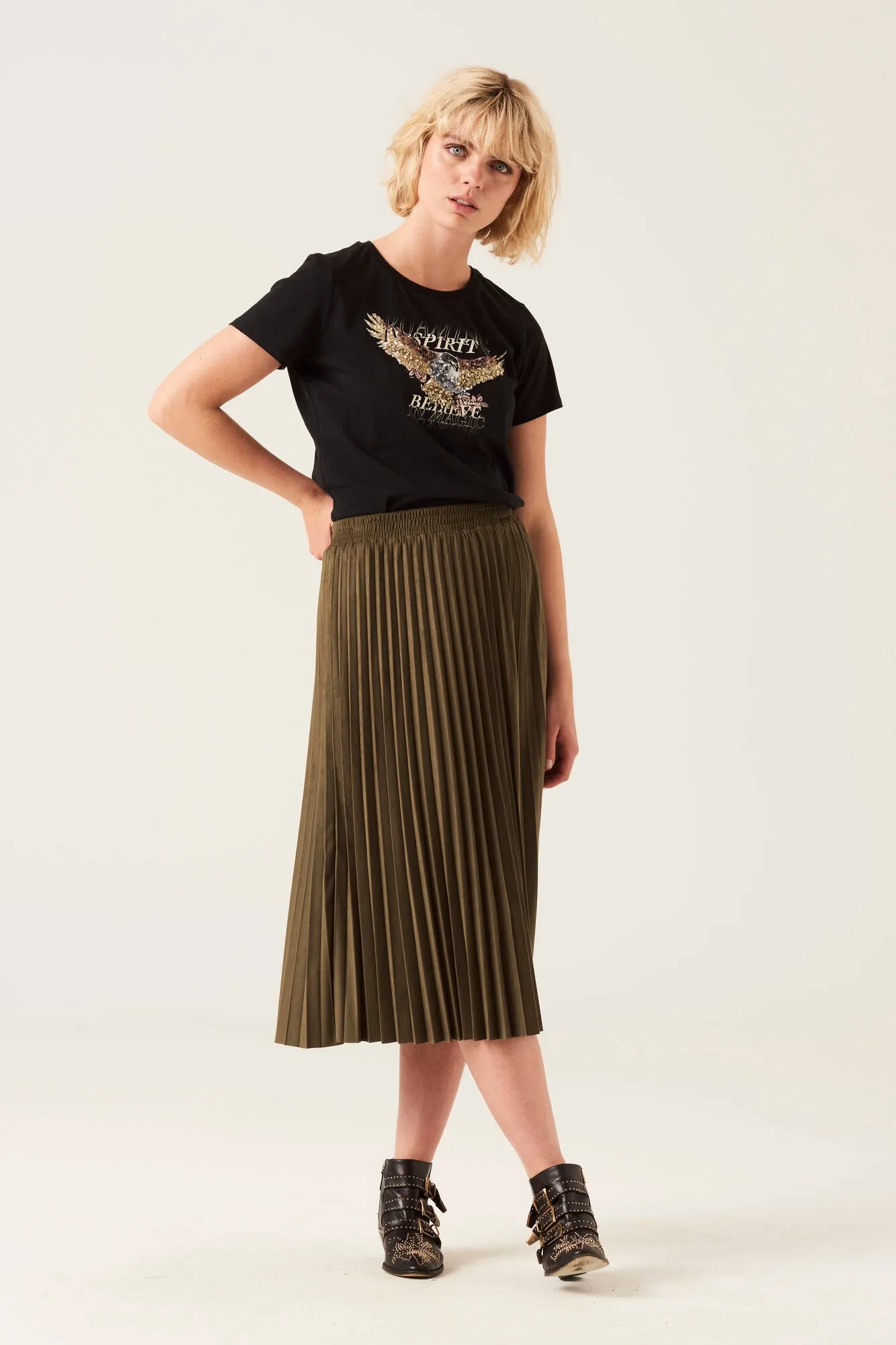 Garcia Pleated Skirt