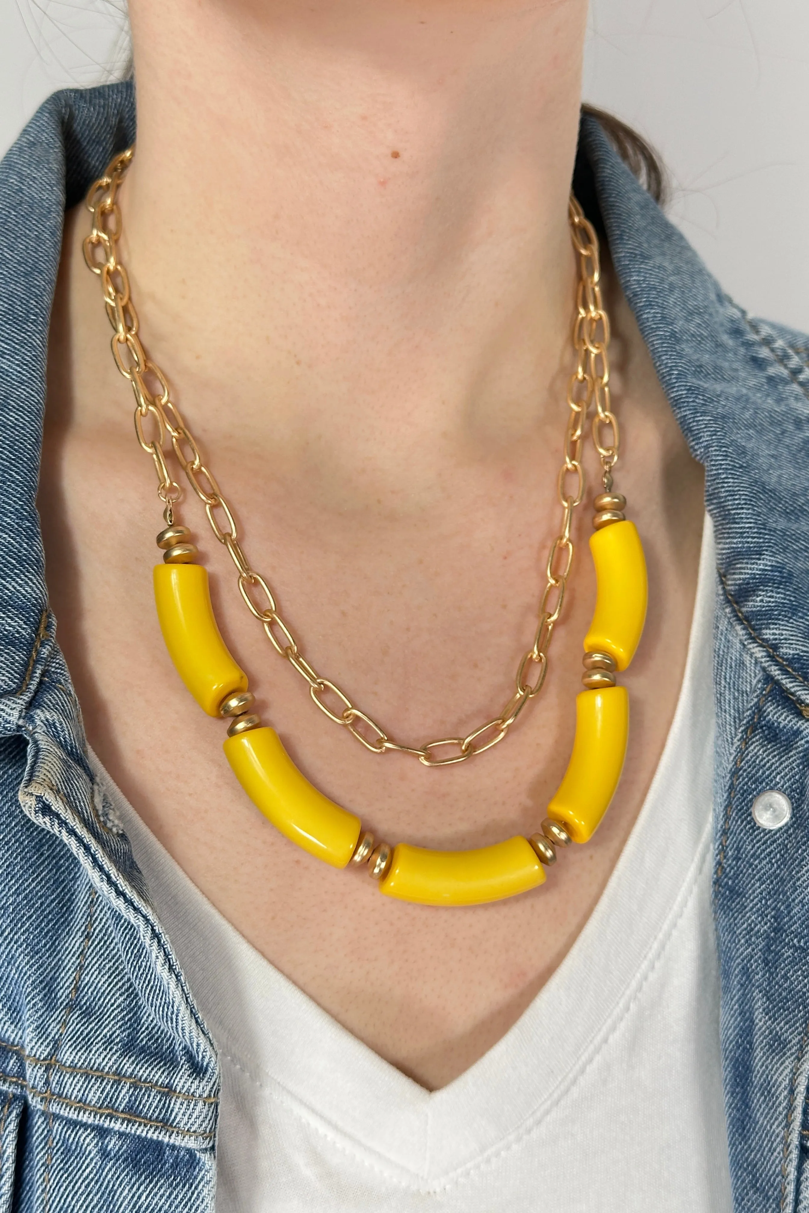 Holly Necklace - Yellow