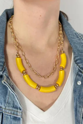 Holly Necklace - Yellow