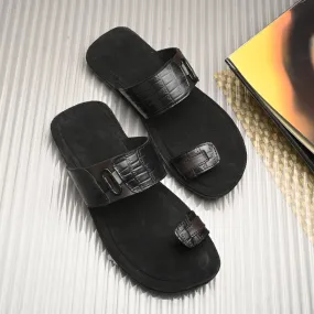Iconic Genuine Premium Leather Slippers For Men's