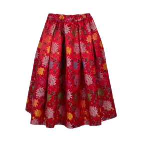 Jacquard Pleated Skirt