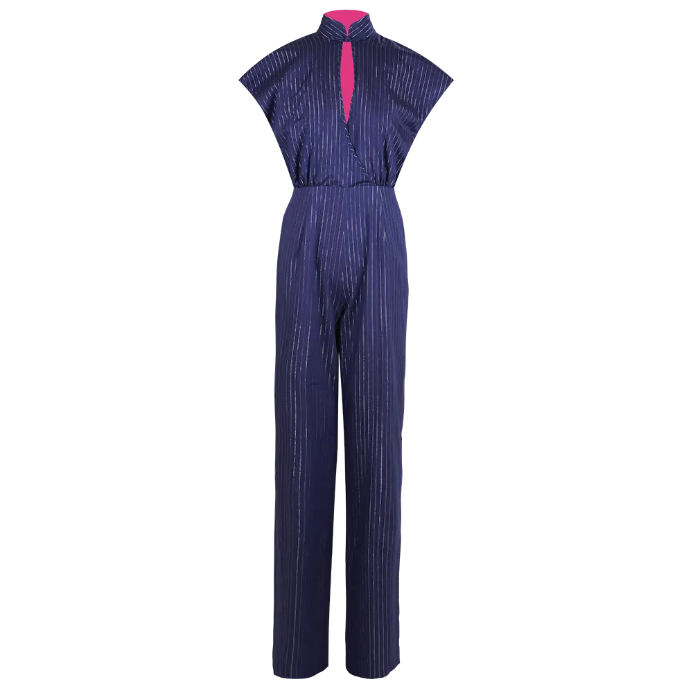 【JUMPSUIT】Indigo Jumpsuit (紅白藍)