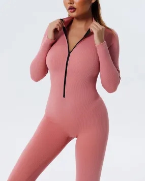 Kendra Seamless Jumpsuit - Pink