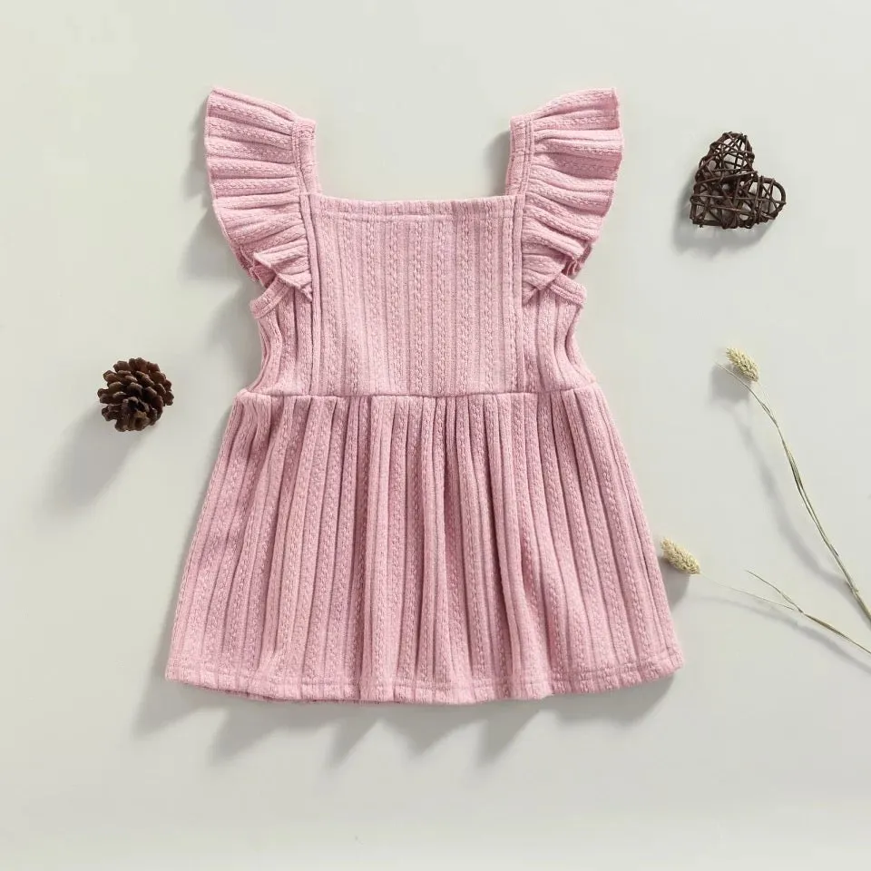 Knit Ruffles Dress