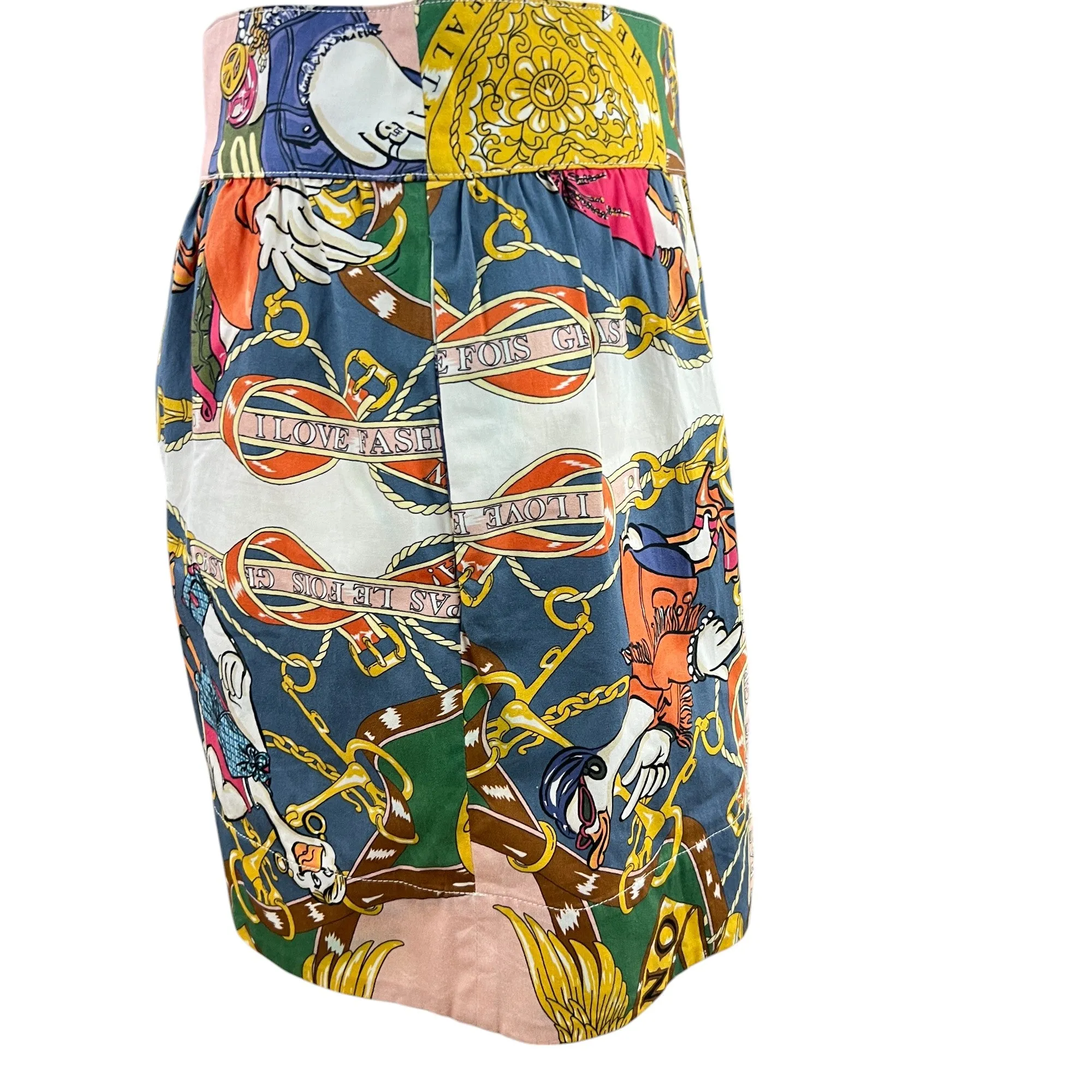 Love Moschino Hip Hop Ducks Mini Skirt Size 6
