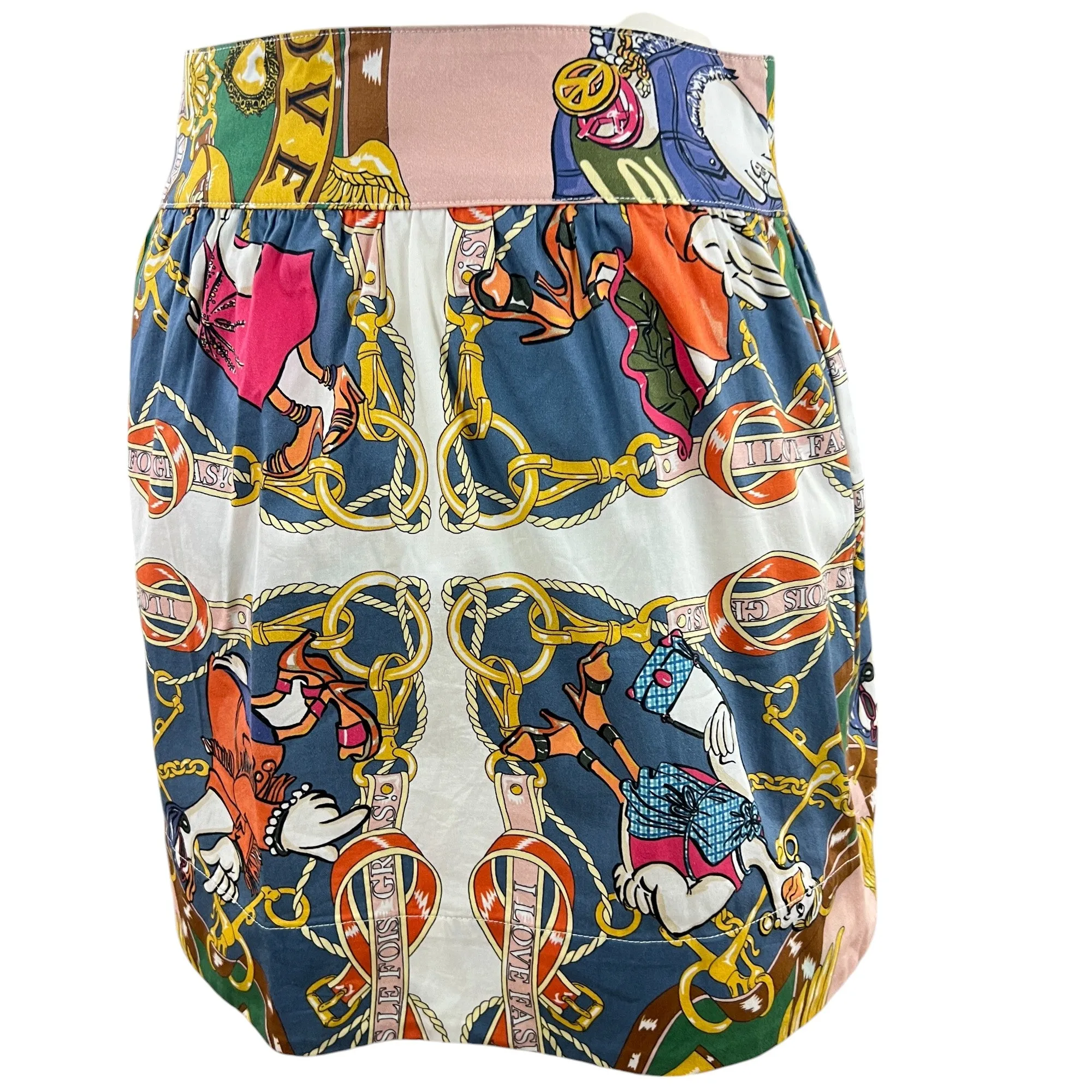 Love Moschino Hip Hop Ducks Mini Skirt Size 6