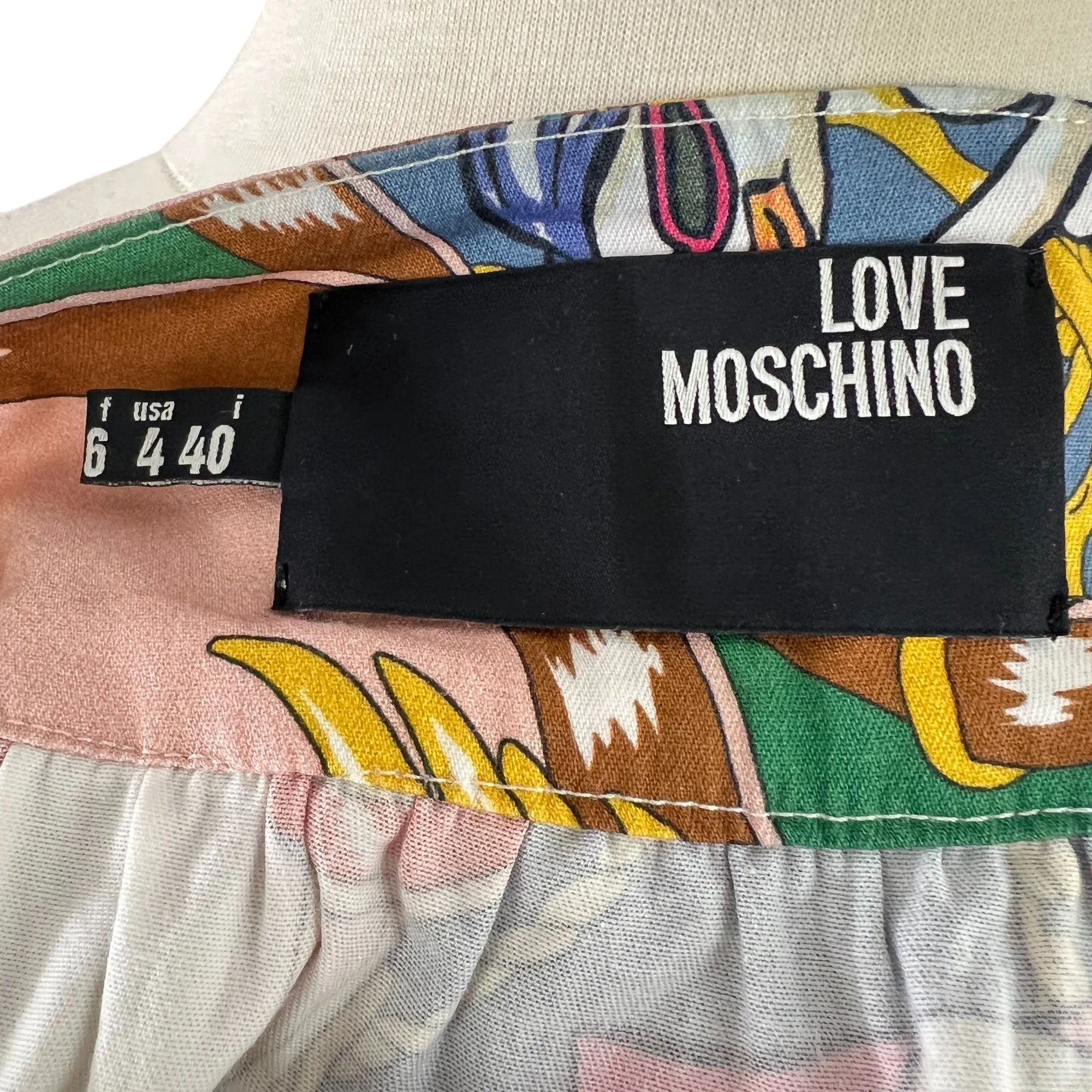 Love Moschino Hip Hop Ducks Mini Skirt Size 6