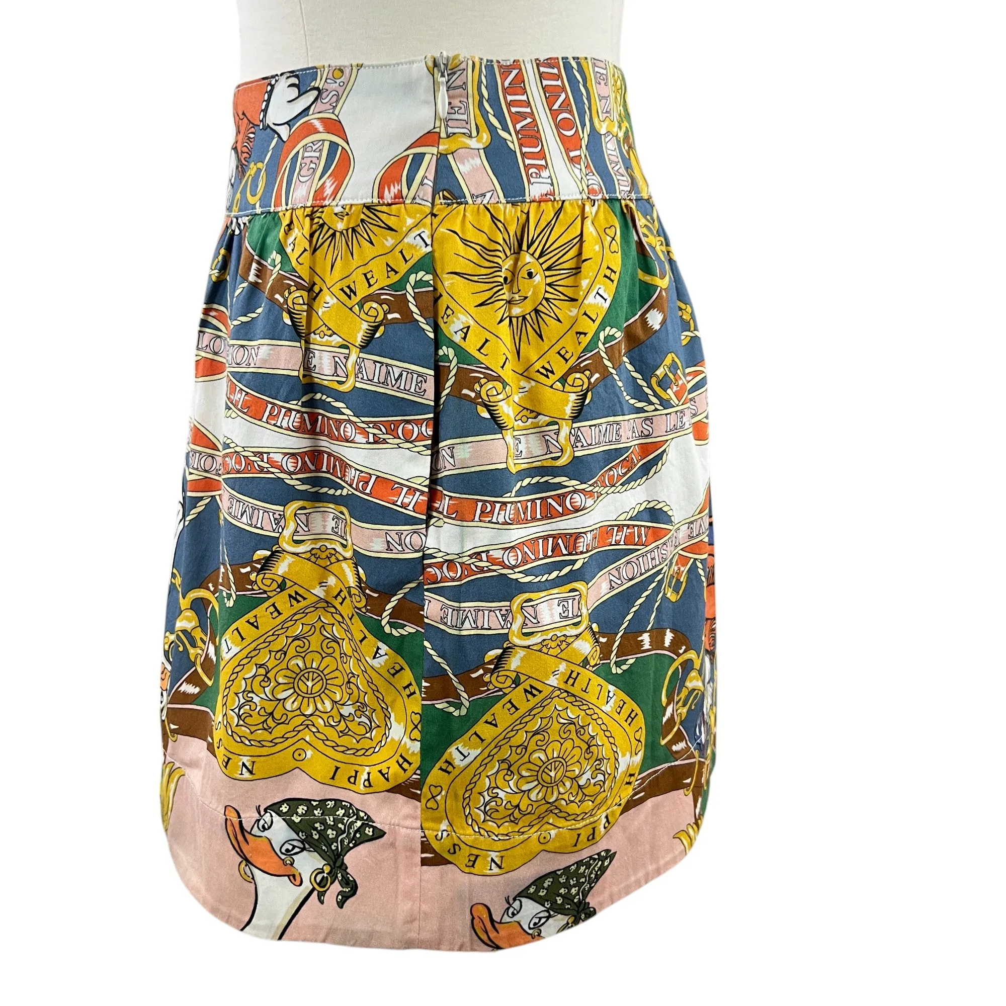 Love Moschino Hip Hop Ducks Mini Skirt Size 6