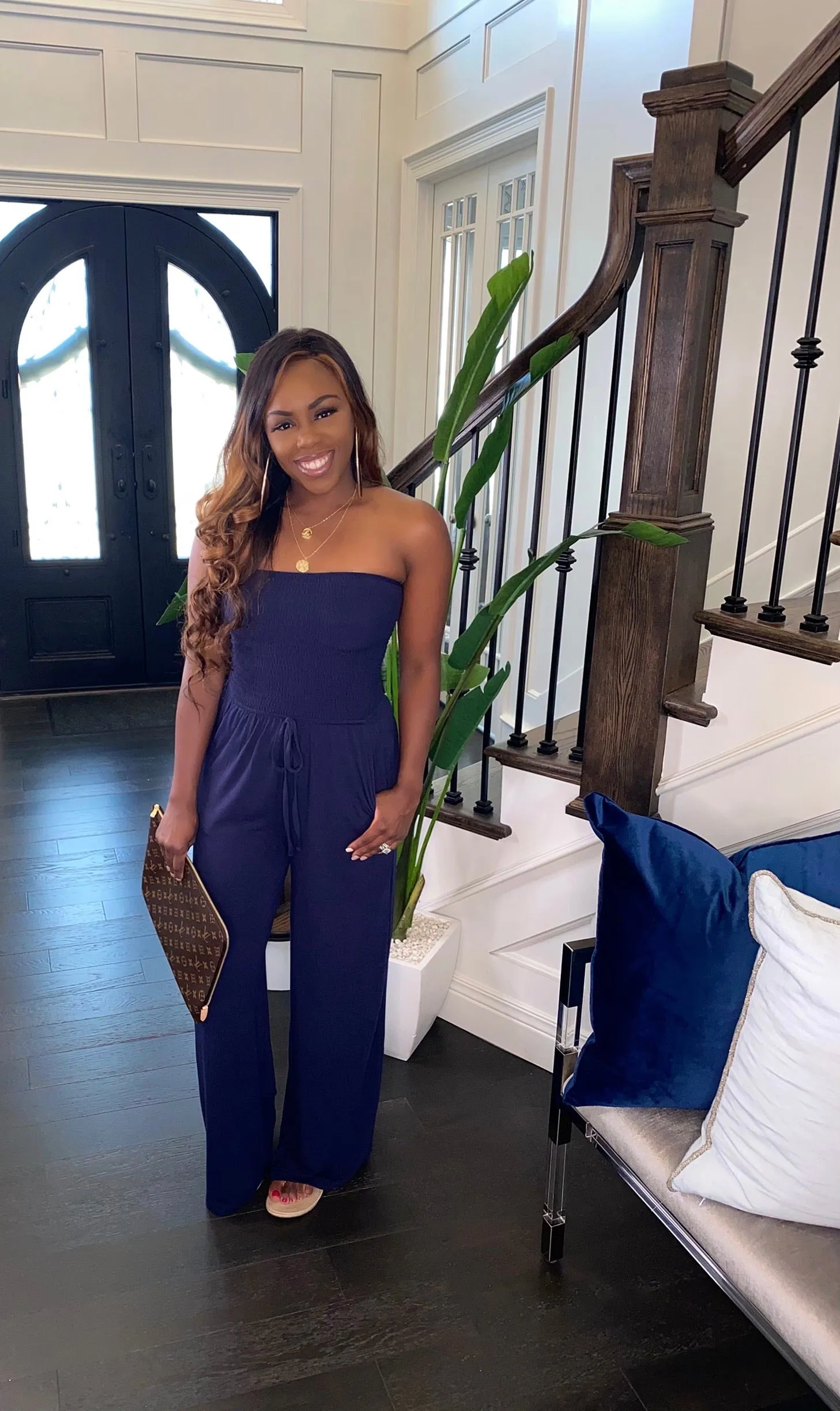 NEW Candy Girl Jumpsuit (Navy)