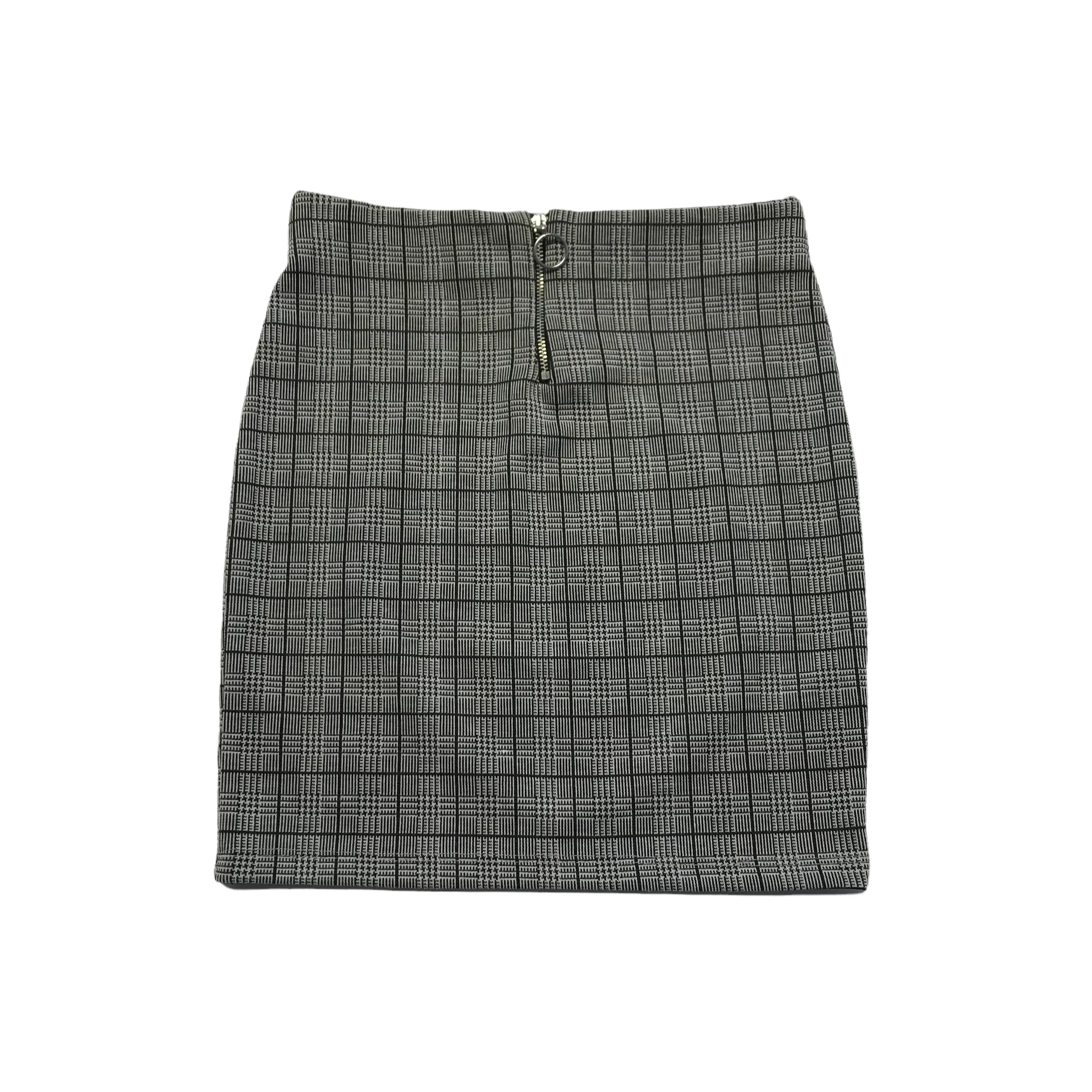 New Look Grey Checked Pencil Mini Skirt Age 10