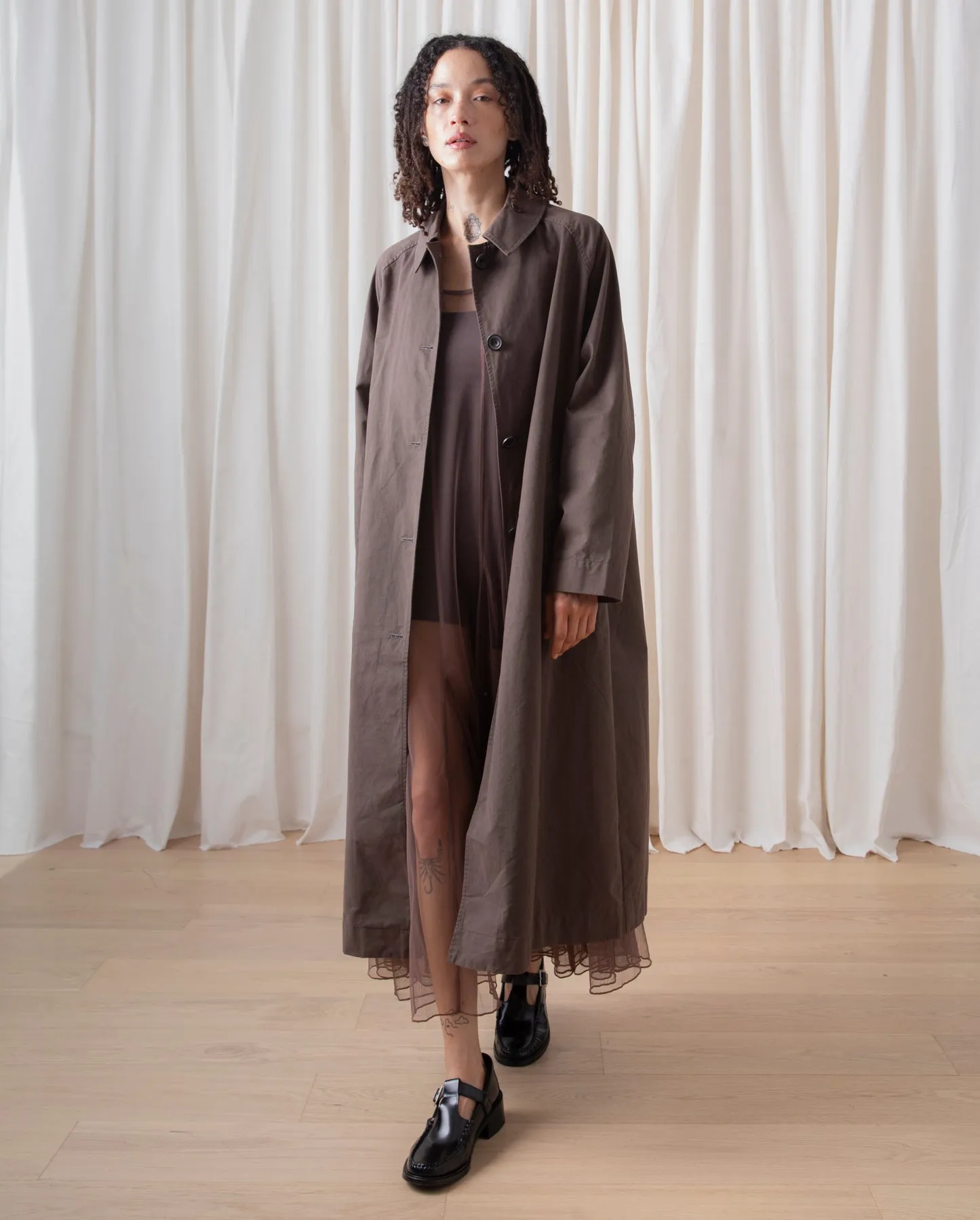NEW TRENCH - DARK TAUPE